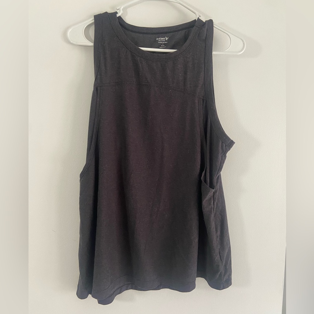 Old Navy black nursing tank; size large